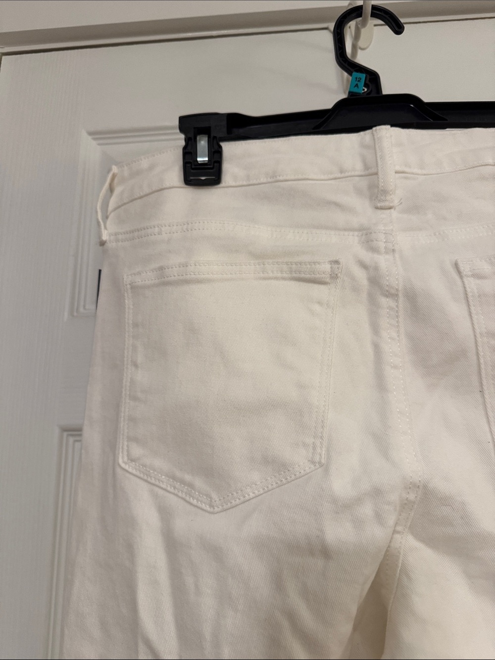 Crown & Ivy Off White Vintage Bootcut Cotton Blend Jeans - Picture 11 of 12